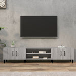 Tv-Benk Grå Sonoma 180X31,5X40 Cm Konstruert Tre