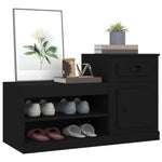 Skoskap Svart 100X42X60 Cm Konstruert Tre