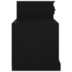 Skoskap Svart 100X42X60 Cm Konstruert Tre
