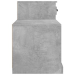 Skoskap Betonggrå 100X42X60 Cm Konstruert Tre