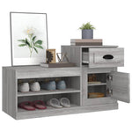 Skoskap Grå Sonoma 100X42X60 Cm Konstruert Tre