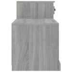 Skoskap Grå Sonoma 100X42X60 Cm Konstruert Tre