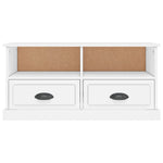Tv-Benk Hvit 93X35,5X45 Cm Konstruert Tre
