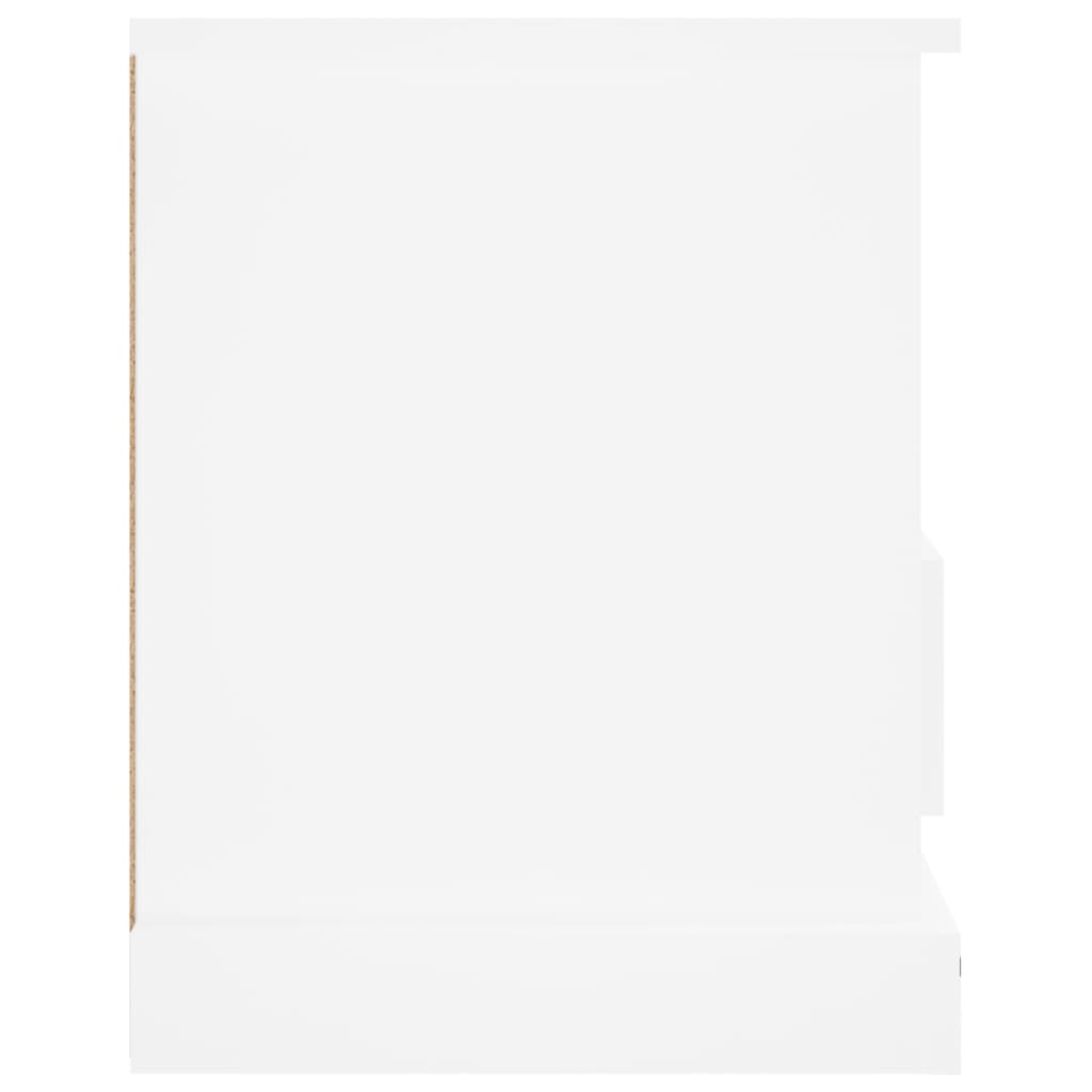 Tv-Benk Hvit 93X35,5X45 Cm Konstruert Tre