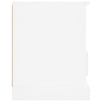 Tv-Benk Hvit 93X35,5X45 Cm Konstruert Tre