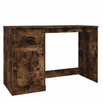Skrivebord Med Skuff Røkt Eik 115X50X75 Cm Konstruert Tre