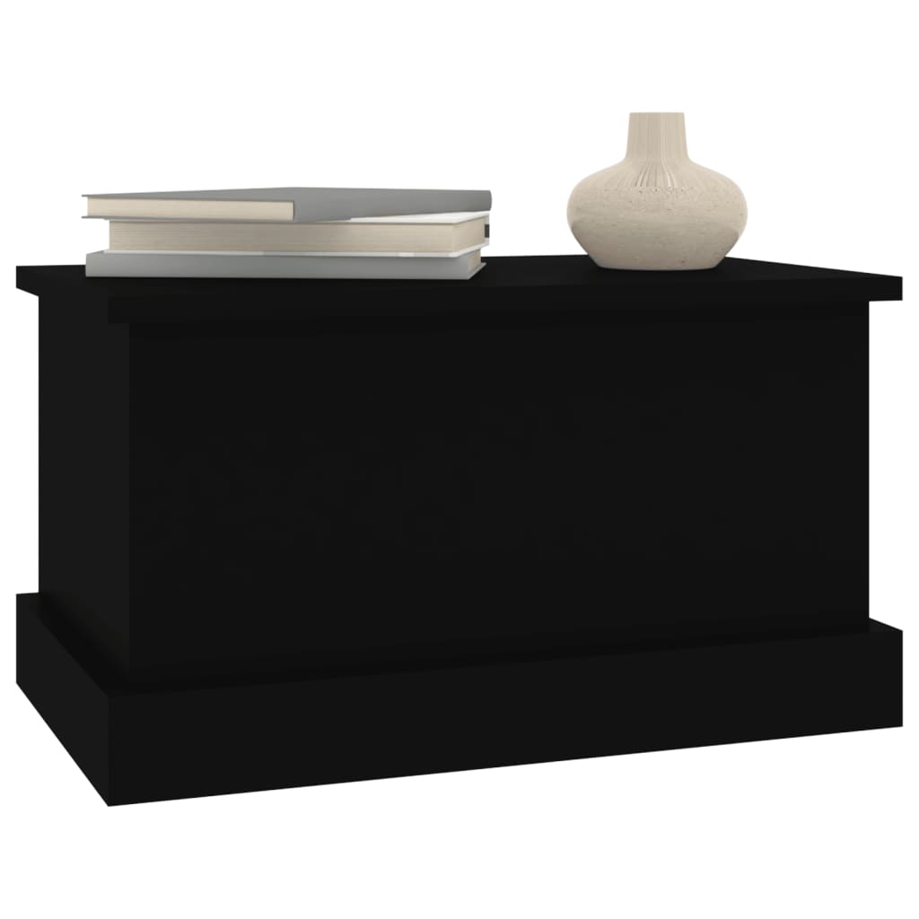Oppbevaringsboks Svart 50X30X28 Cm Konstruert Tre