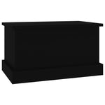 Oppbevaringsboks Svart 50X30X28 Cm Konstruert Tre