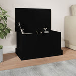 Oppbevaringsboks Svart 50X30X28 Cm Konstruert Tre