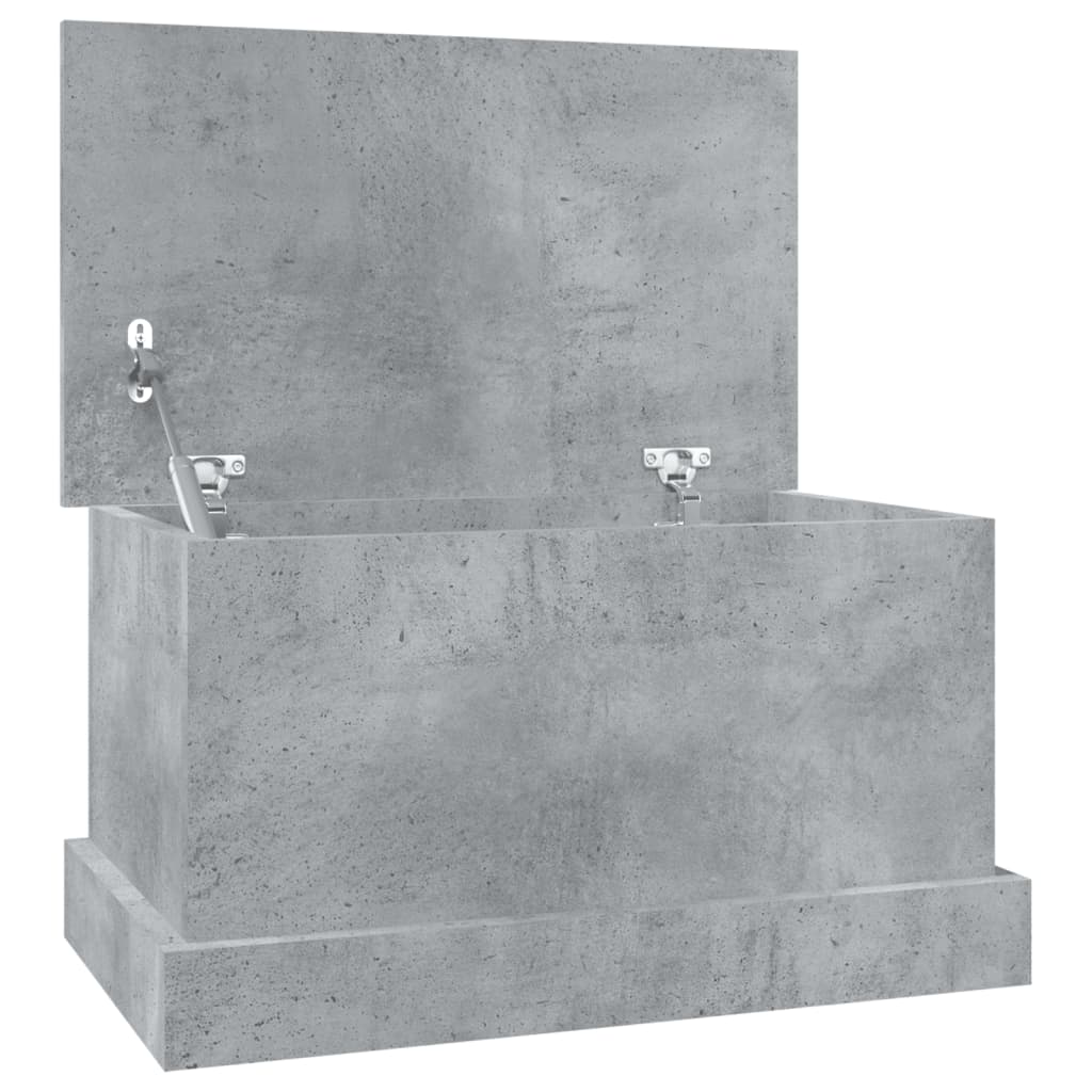 Oppbevaringsboks Betonggrå 50X30X28 Cm Konstruert Tre