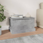 Oppbevaringsboks Betonggrå 50X30X28 Cm Konstruert Tre