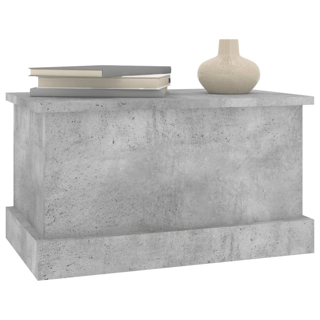 Oppbevaringsboks Betonggrå 50X30X28 Cm Konstruert Tre
