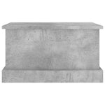 Oppbevaringsboks Betonggrå 50X30X28 Cm Konstruert Tre