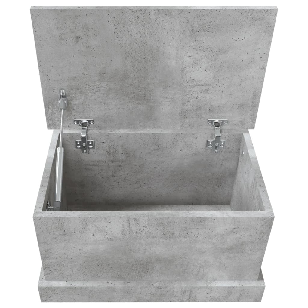Oppbevaringsboks Betonggrå 50X30X28 Cm Konstruert Tre