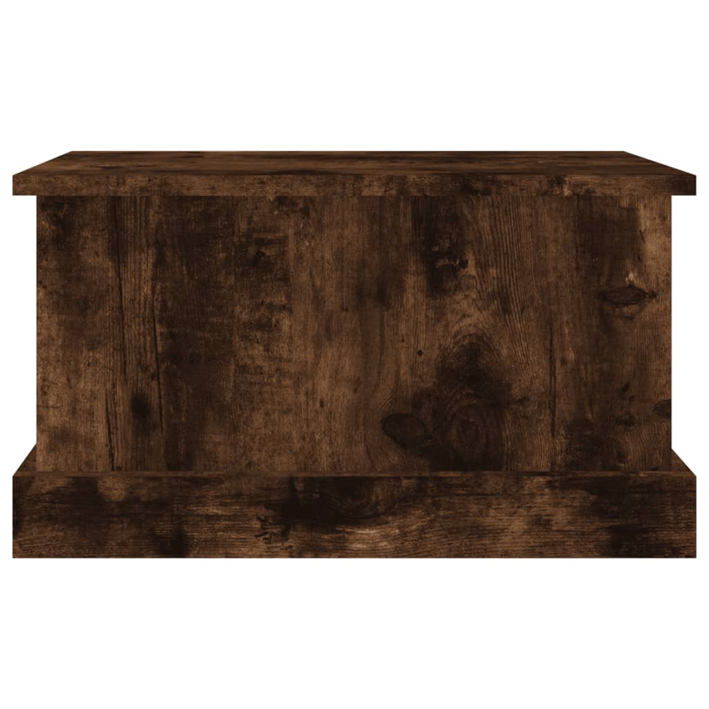 Oppbevaringsboks Røkt Eik 50X30X28 Cm Konstruert Tre