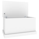 Oppbevaringsboks Hvit 70X40X38 Cm Konstruert Tre