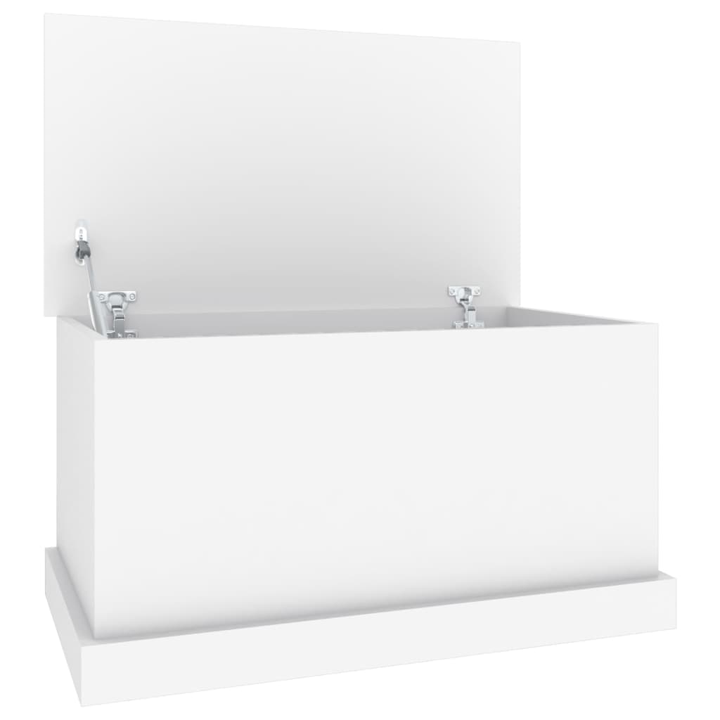 Oppbevaringsboks Hvit 70X40X38 Cm Konstruert Tre