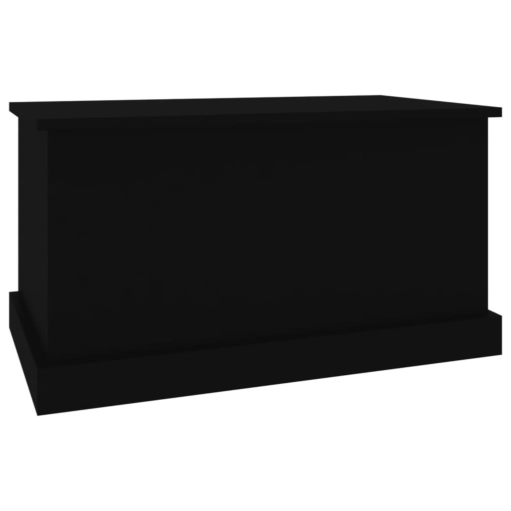 Oppbevaringsboks Svart 70X40X38 Cm Konstruert Tre