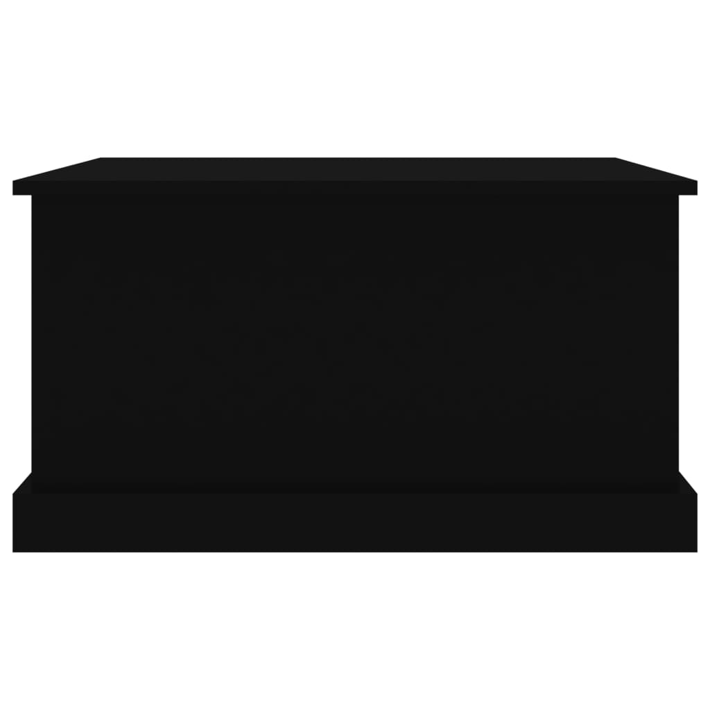Oppbevaringsboks Svart 70X40X38 Cm Konstruert Tre