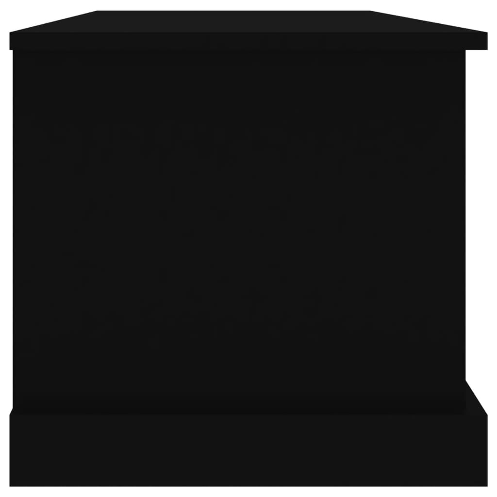 Oppbevaringsboks Svart 70X40X38 Cm Konstruert Tre