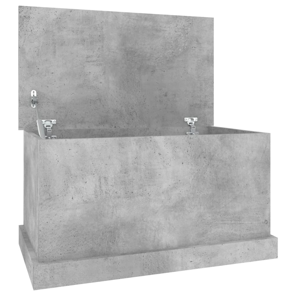 Oppbevaringsboks Betonggrå 70X40X38 Cm Konstruert Tre
