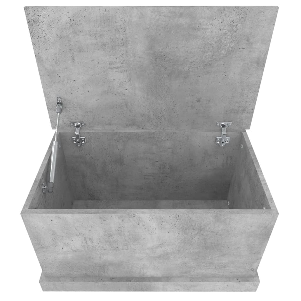 Oppbevaringsboks Betonggrå 70X40X38 Cm Konstruert Tre