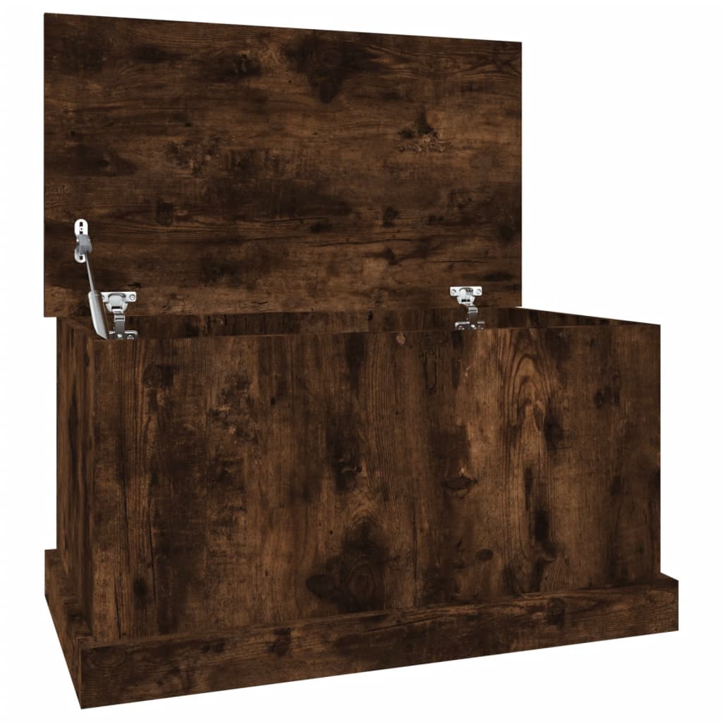 Oppbevaringsboks Røkt Eik 70X40X38 Cm Konstruert Tre