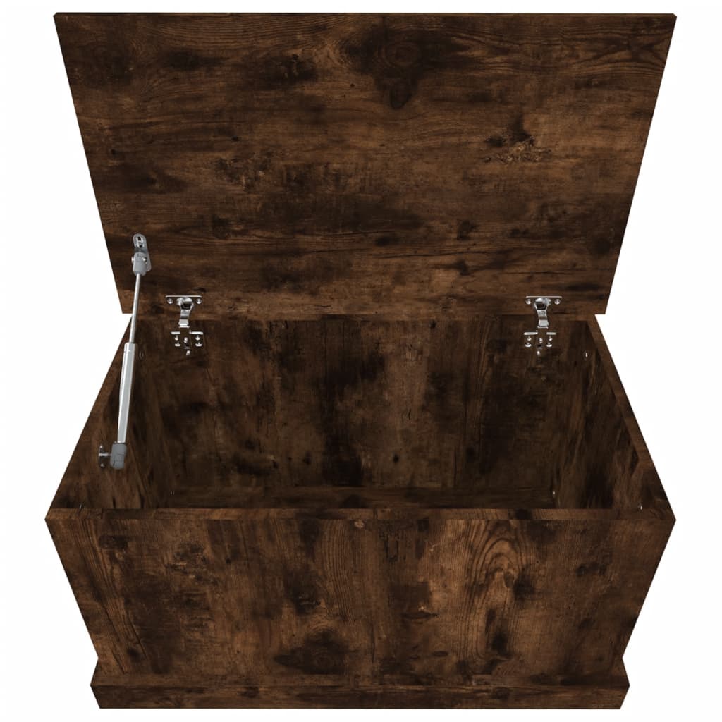Oppbevaringsboks Røkt Eik 70X40X38 Cm Konstruert Tre