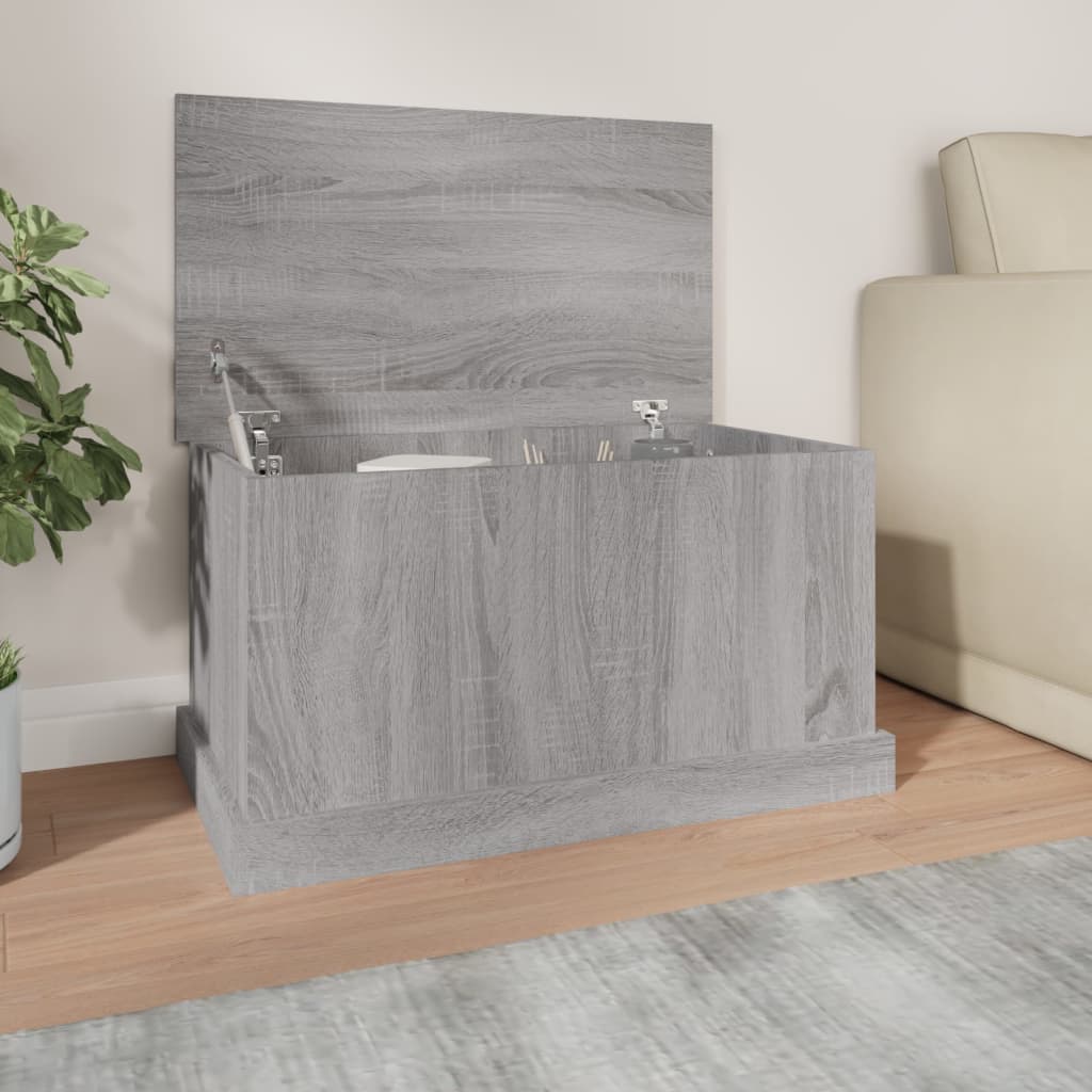 Oppbevaringsboks Grå Sonoma 70X40X38 Cm Konstruert Tre