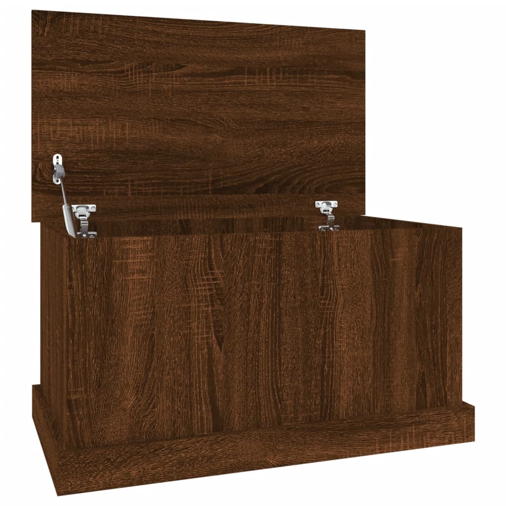 Oppbevaringsboks Brun Eik 70X40X38 Cm Konstruert Tre
