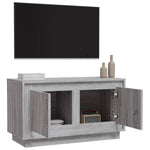 Skoskap Grå Sonoma 100X35X55 Cm Konstruert Tre