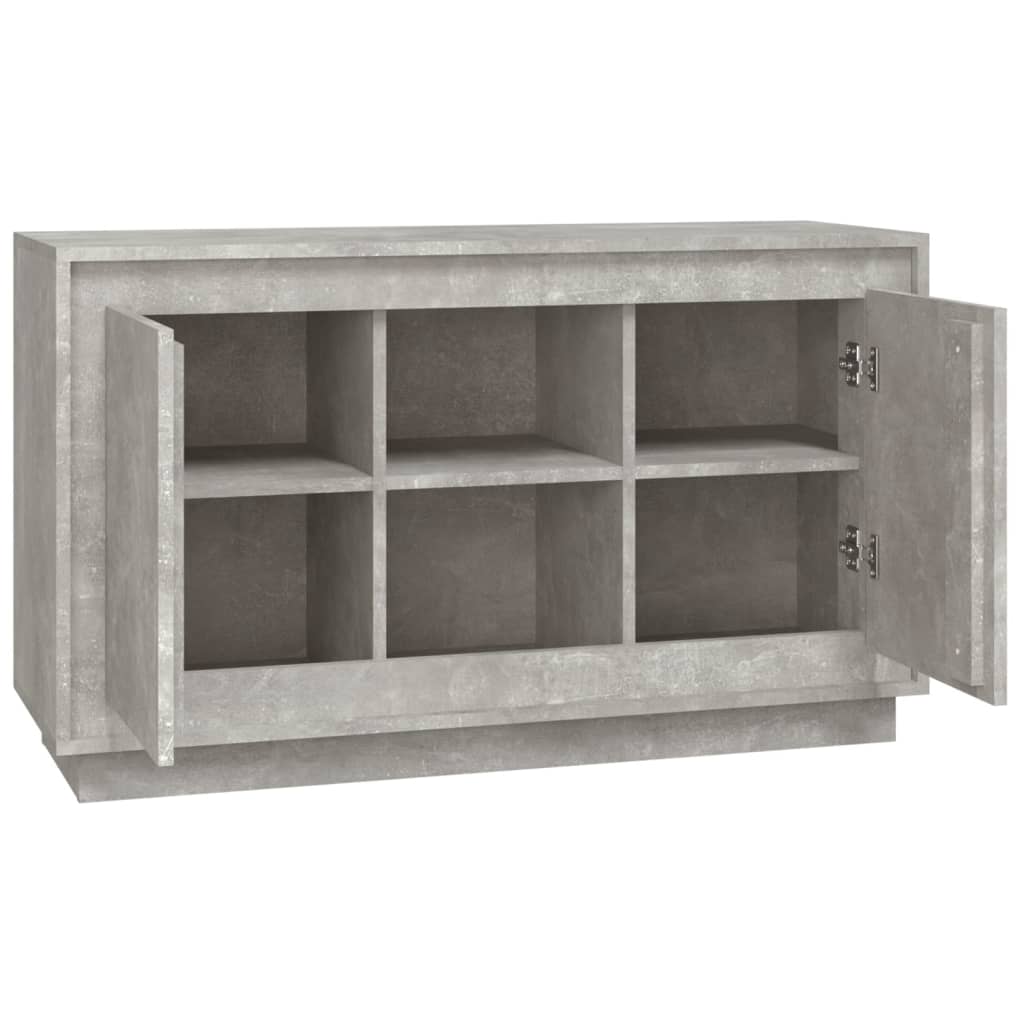Skjenk Betonggrå 102X35X60 Cm Konstruert Tre