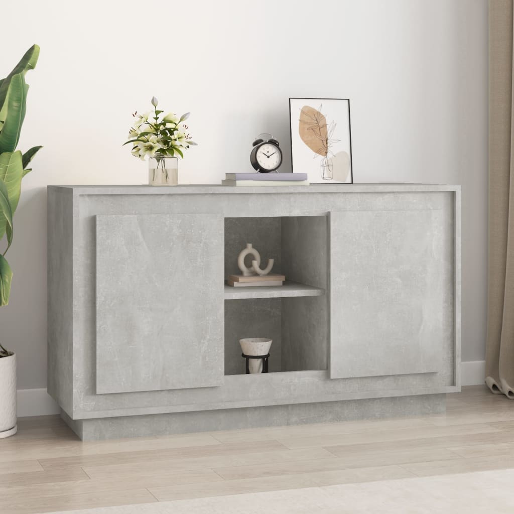 Skjenk Betonggrå 102X35X60 Cm Konstruert Tre