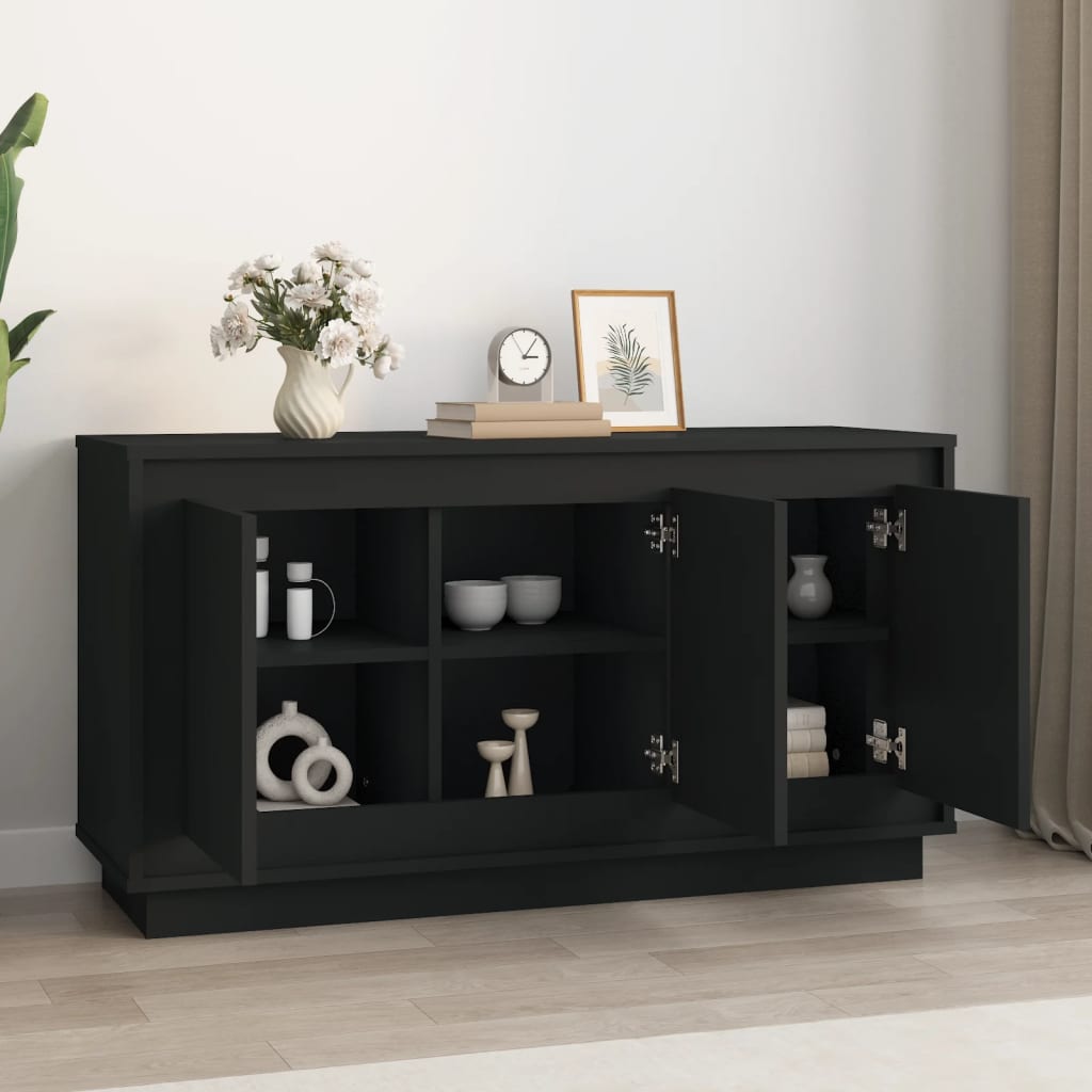 Skjenk Svart 102X35X55 Cm Konstruert Tre
