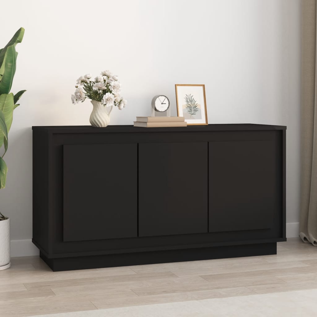 Skjenk Svart 102X35X55 Cm Konstruert Tre
