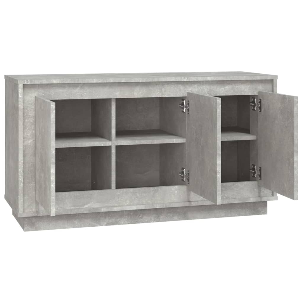 Skjenk Betonggrå 102X35X55 Cm Konstruert Tre