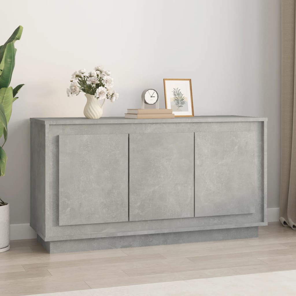 Skjenk Betonggrå 102X35X55 Cm Konstruert Tre
