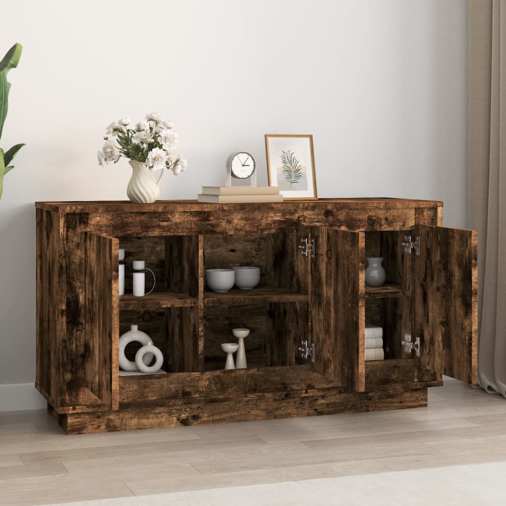 Skjenk Røkt Eik 102X35X55 Cm Konstruert Tre