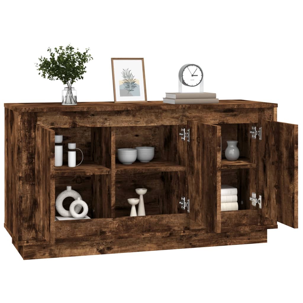 Skjenk Røkt Eik 102X35X55 Cm Konstruert Tre