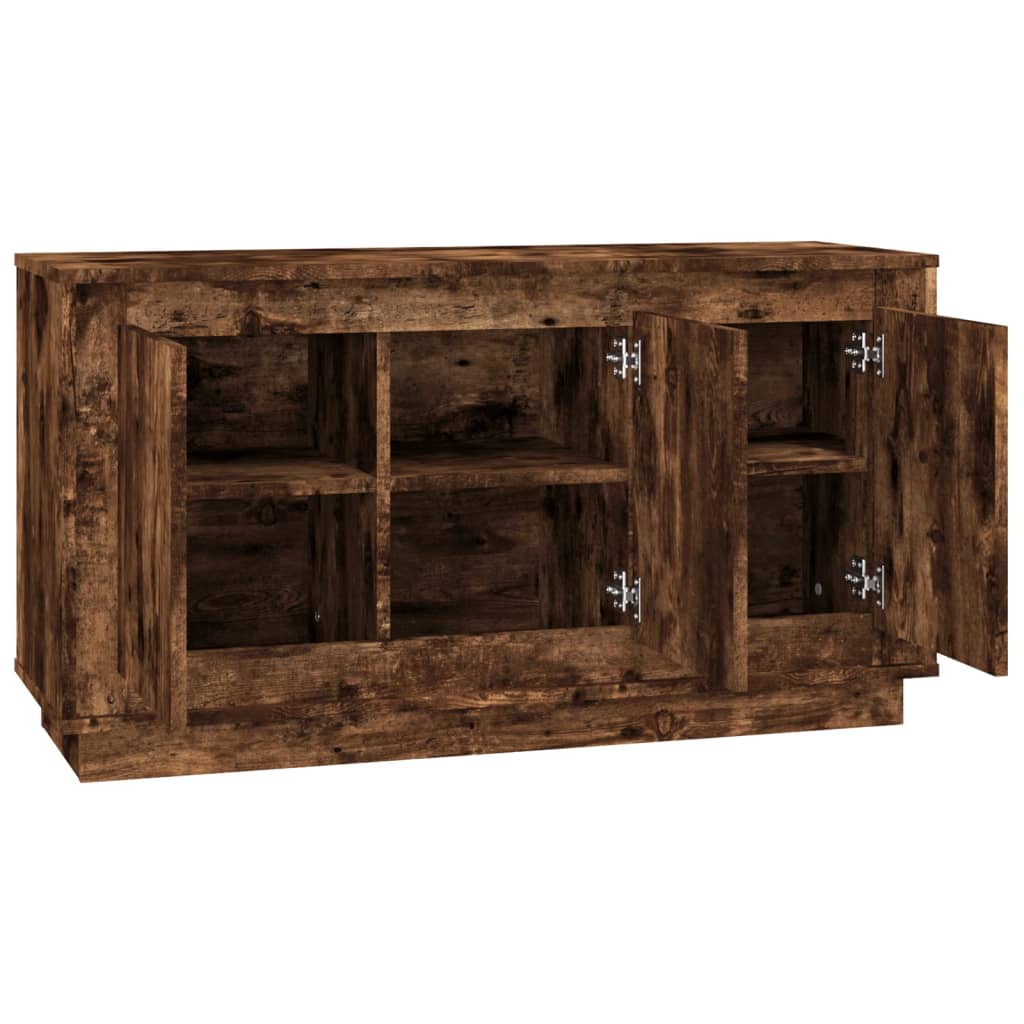 Skjenk Røkt Eik 102X35X55 Cm Konstruert Tre