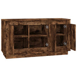 Skjenk Røkt Eik 102X35X55 Cm Konstruert Tre