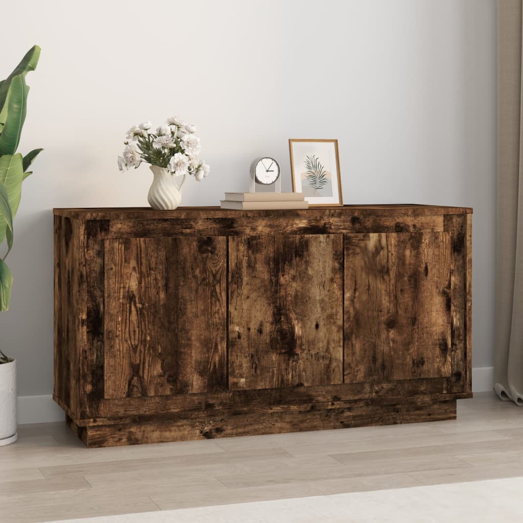 Skjenk Røkt Eik 102X35X55 Cm Konstruert Tre