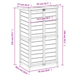 Hageredskapsbod Brun 83X57X140 Cm Heltre Furu