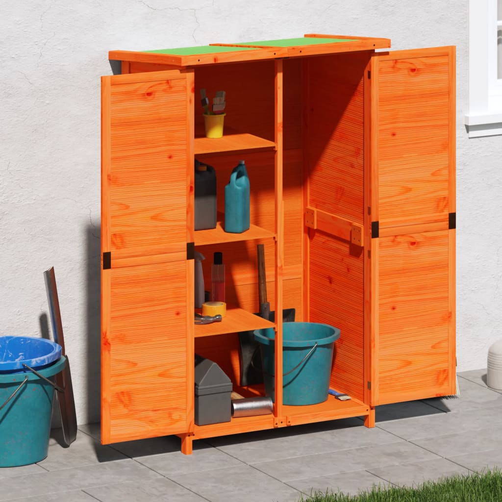 Hageredskapsbod Brun 83X57X140 Cm Heltre Furu