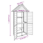 Hageredskapsbod Brun 89X52,5X175 Cm Heltre Furu