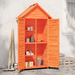Hageredskapsbod Brun 89X52,5X175 Cm Heltre Furu