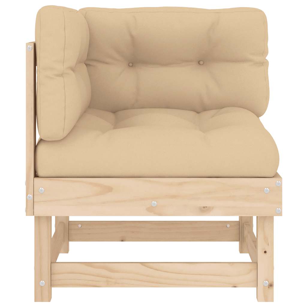 Hjørnesofa Med Puter Heltre Furu