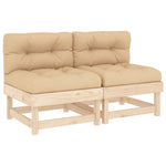 Midtsofaer Med Puter 2 Stk Heltre Furu