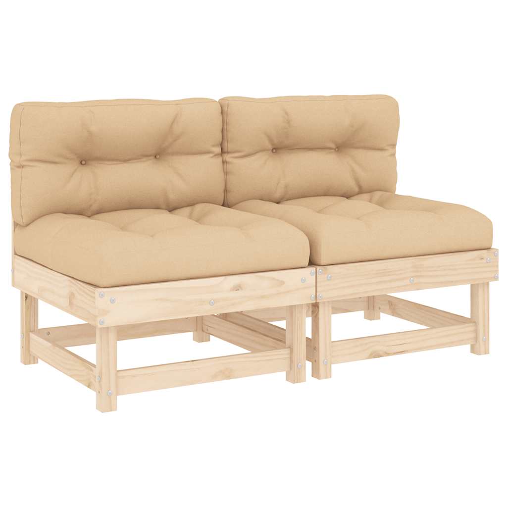 Midtsofaer Med Puter 2 Stk Heltre Furu