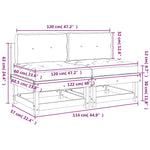 Midtsofaer Med Puter 2 Stk Heltre Furu